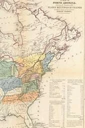 North America Vintage Map Field Journal Notebook, 100 pages/50 sheets, 4x6