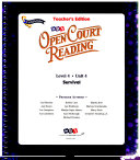 OPEN COURT READING - CALIFORNIA TEACHER EDITION UNIT 4 LEVEL 4