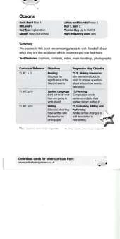 Bug Club Blue A (KS1) Oceans Guided Reading Card