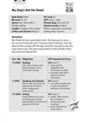 BC JD Plays White/2A My Dog's Got No Nose Guided Reading Card