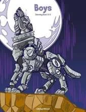 Boys Coloring Book 1 & 2