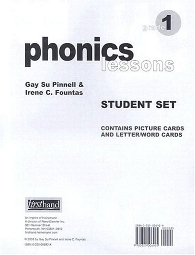 Phonics Lessons Student Set Grade 1