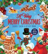 A Very Merry Christmas Sticker, Color & Activity Book: With Over 100 Stickers!