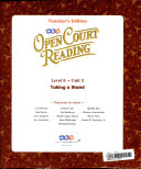 Open Court Reading, Teacher Edition, Unit 3- Grade 6