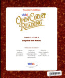 Open Court Reading, Teacher Edition, Unit 4, Grade 6