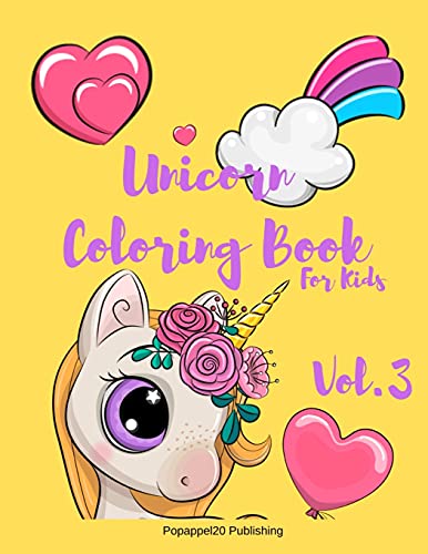 Unicorn Coloring Book for Kids. Vol 3