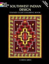 Southwest Indian Design Stained Glass Colouring Book