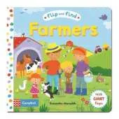 Flip and Find Farmers: a guess who/where flap book about farmers and their animals