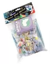 Know your world: Plastic bag with head-card