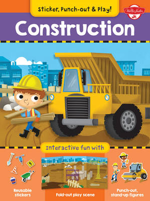 Construction: Interactive Fun with Fold-out Play Scene, Reusable Stickers, and Punch-out, Stand-Up Figures!