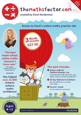 The Maths Factor: 3 Months Access to Carol Vorderman's themathsfactor.com