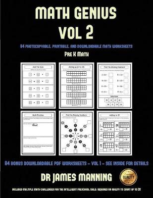 Math Lessons for Preschoolers (Math Genius Vol 2): This Book Is Designed for Preschool Teachers to Challenge More Able Preschool Students: Fully Copyable, Printable, and Downloadable