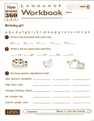 Reading 360 Language Resource Workbook 6 pack of 8