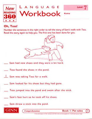 Reading 360 Language Resource Workbook 7 pack of 8