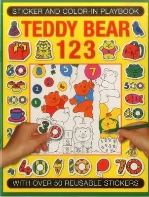 Sticker and Colour-in Playbook: Teddy Bear 123: With Over 50 Reusuable Stickers