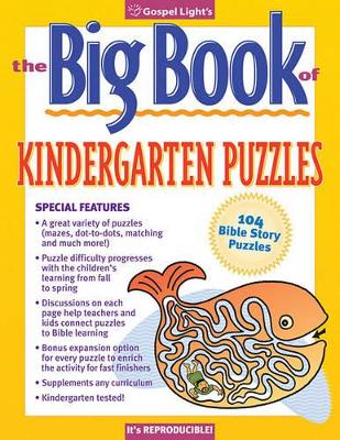 The Big Book of Kindergarten Puzzles: 52 Fun Bible Puzzles