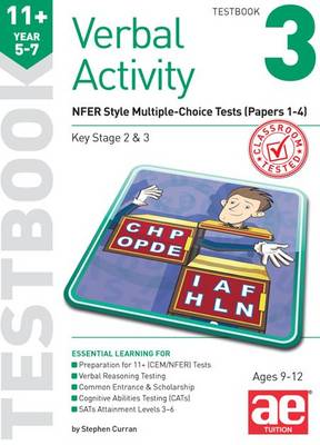 11+ Verbal Activity Year 5-7 Testbook 3: GL Assessment Style Multiple-Choice Tests 1-4