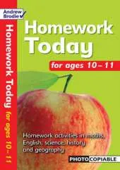 Homework Today for Ages 10-11