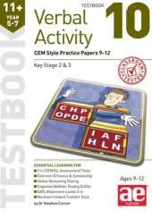 11+ Verbal Activity Year 5-7 Testbook 10: CEM Style Practice Papers 9-12