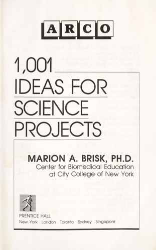 1001 Ideas for Science Projects