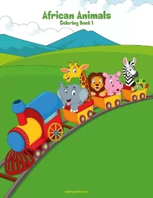 African Animals Coloring Book 1