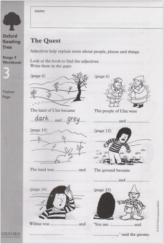 Oxford Reading Tree: Level 9: Workbooks: Workbook 3: The Quest and Survival Adventure (Pack of 6)
