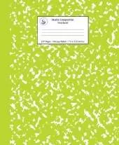 Marble Composition Notebook College Ruled: Green Marble Notebooks, School Supplies, Notebooks for School