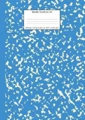 Marble Notebook A4: Blue Marble College Ruled Journal
