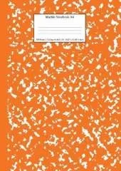 Marble Notebook A4: Pumpkin Marble College Ruled Journal