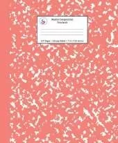 Marble Composition Notebook College Ruled: Coral Pink Marble Notebooks, School Supplies, Notebooks for School