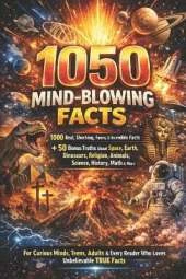 1050 Mind-Blowing Facts: The Ultimate Collection of Shocking, Funny & Incredible True Facts: 1000 Real Facts + 50 Bonus Truths About Space, Earth, Dinosaurs, Religion, Science, History, Animals, Math & More