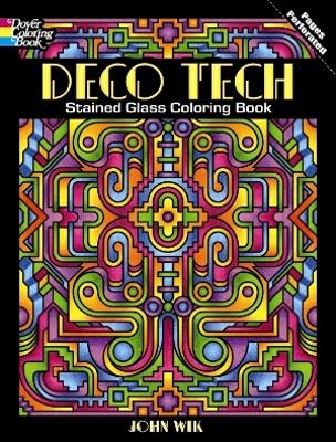 Deco Tech Stained Glass Coloring Book