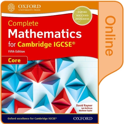 Complete Mathematics for Cambridge IGCSE® Student Book (Core): Online Student Book
