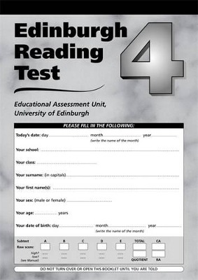 Edinburgh Reading Test: A Series of Diagnostic Teaching AIDS