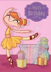 Ballet - Happy Birthday Card-Book: 6 Card-Book Pack
