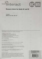 SMP Interact Resource Sheets for Books 8C and 8S: For the Mathematics Framework
