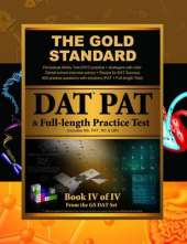 Gold Standard Dental School Interview Advice, Perceptual Ability Test (PAT) Practice and Full-Length Exam (Dental Admission Test)