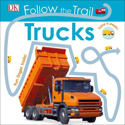 Follow the Trail Trucks: Take a Peek! Fun Finger Trails!