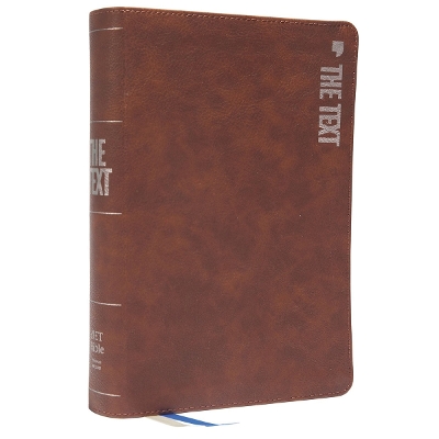 The TEXT Bible: Uncover the message between God, humanity, and you (NET, Brown Leathersoft, Comfort Print)