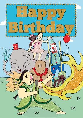 Circus - Happy Birthday Card-Book: 6 Card-Book Pack