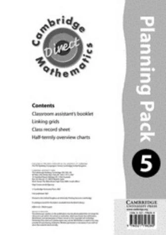Cambridge Mathematics Direct 5 Planning Pack