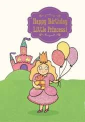 Little Princess - Happy Birthday Card-Book: 6 Card-Book Pack