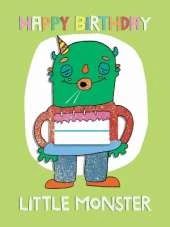 Monsters - Happy Birthday Card-Book: 6 Card-Book Pack