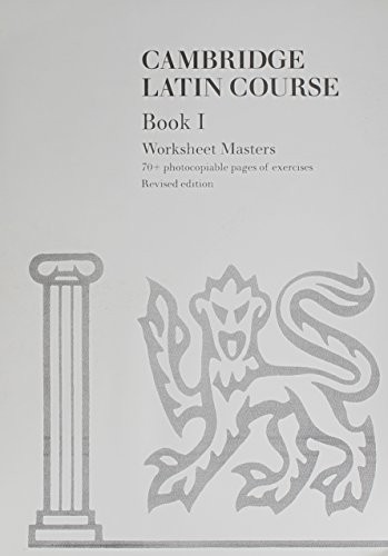Cambridge Latin Course Book 1 Worksheet Masters 4th Edition