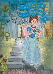 Cinderella - Happy Birthday Card-Book: 6 Card-Book Pack