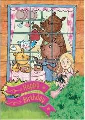 Goldilocks and the Three Bears - Happy Birthday Card-Book: 6 Card-Book Pack