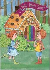 Hansel & Gretel - Get Well Card-Book: 6 Card-Book Pack