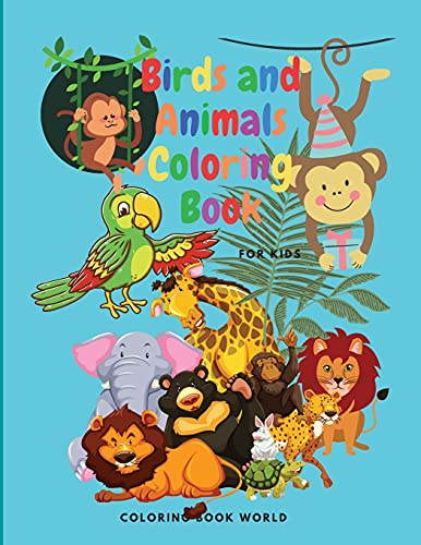 Birds and Animals Coloring Book