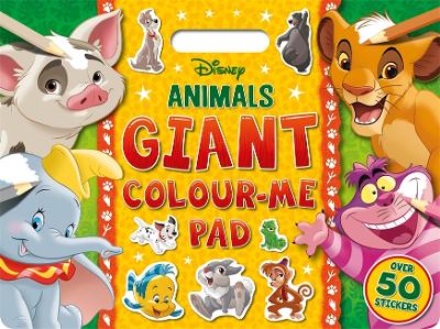 Disney Animals: Giant Colour Me Pad: Carry-along colouring for on-the-go fun!