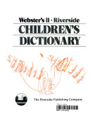 Webster's Second Riverside Children's Dictionary